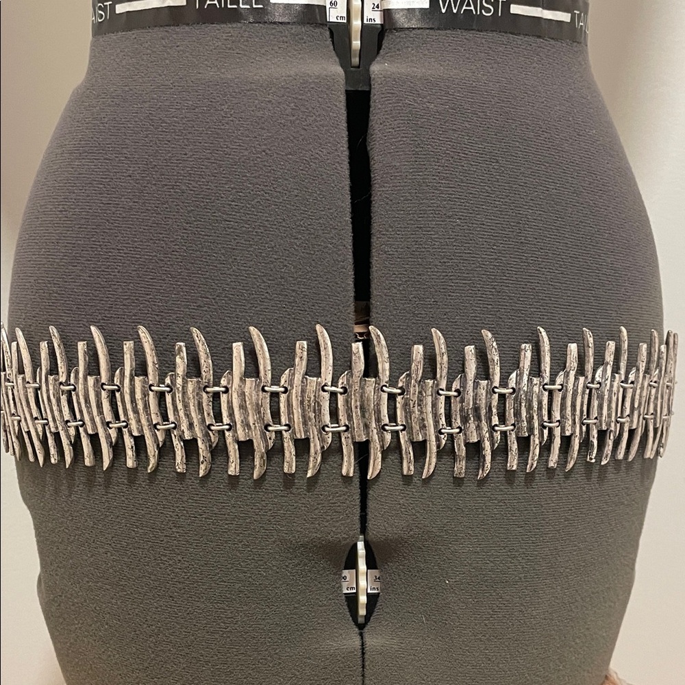 Hand-Made Pewter Statement Belt